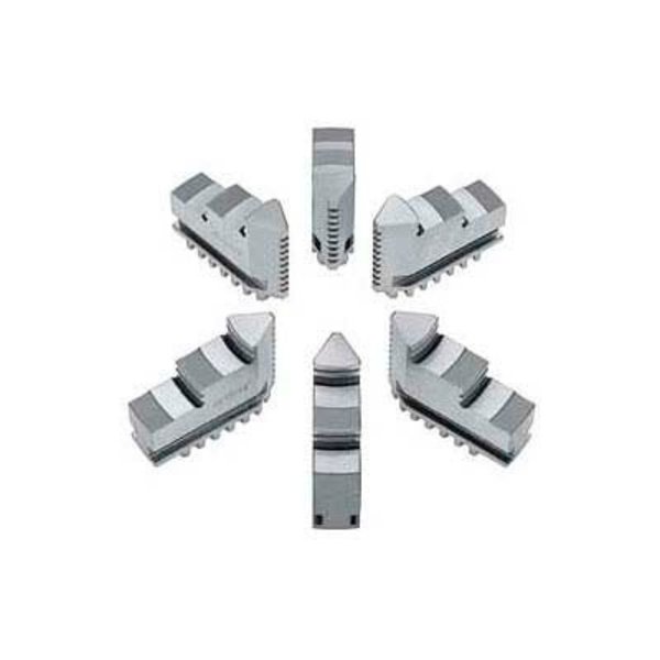 Bison Usa Bison Hard Solid ID Jaws for 8" 6-Jaw Scroll Chuck, 6 Piece Set 7-881-608